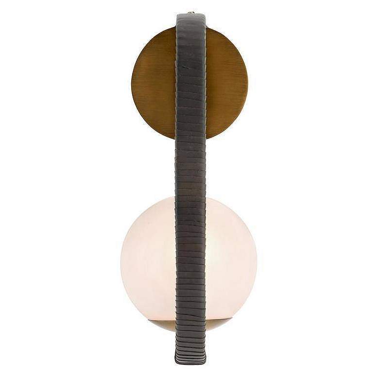 Image 2 Arteriors Kyrie Sconce 15" Leather Ore more views