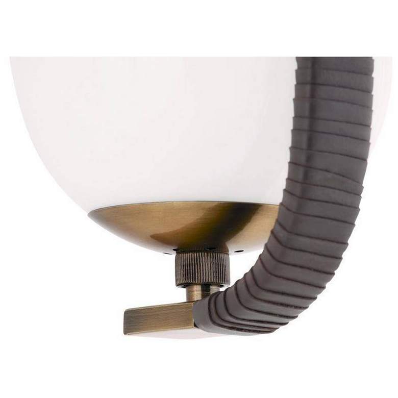 Image 6 Arteriors Kyrie Sconce 15" Leather Ore more views