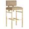 Arteriors Laney Aniline Suede Bar Stool Taupe