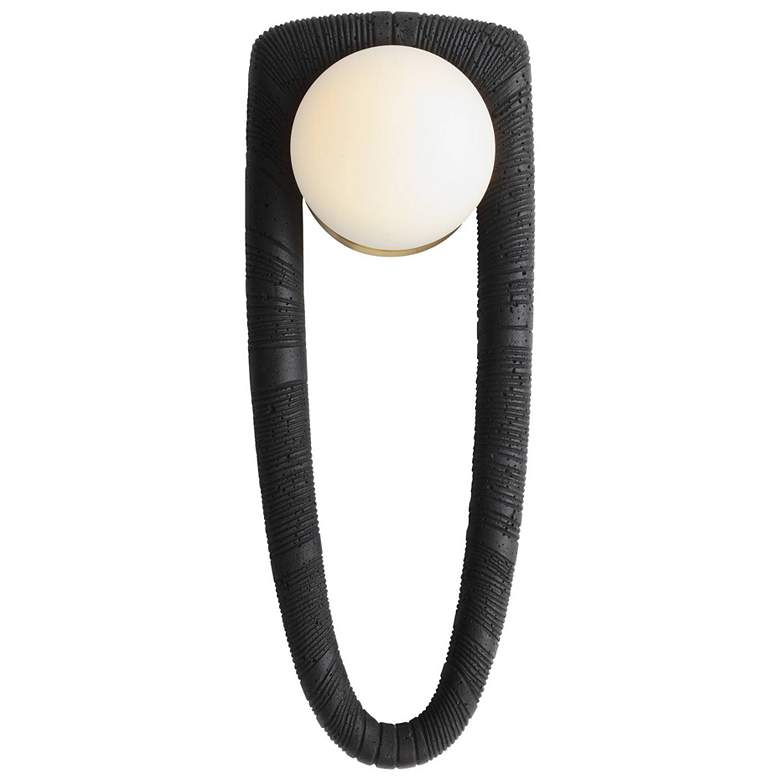 Image 1 Arteriors Laredo Lava Stone Sconce 21.5" Charcoal