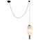 Arteriors Leandra Glass Pendant 8" Opal Swirl