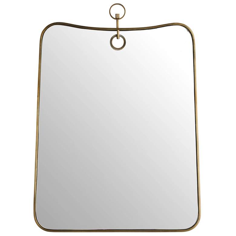 Image 1 Arteriors Lennox Iron Mirror Antique Brass