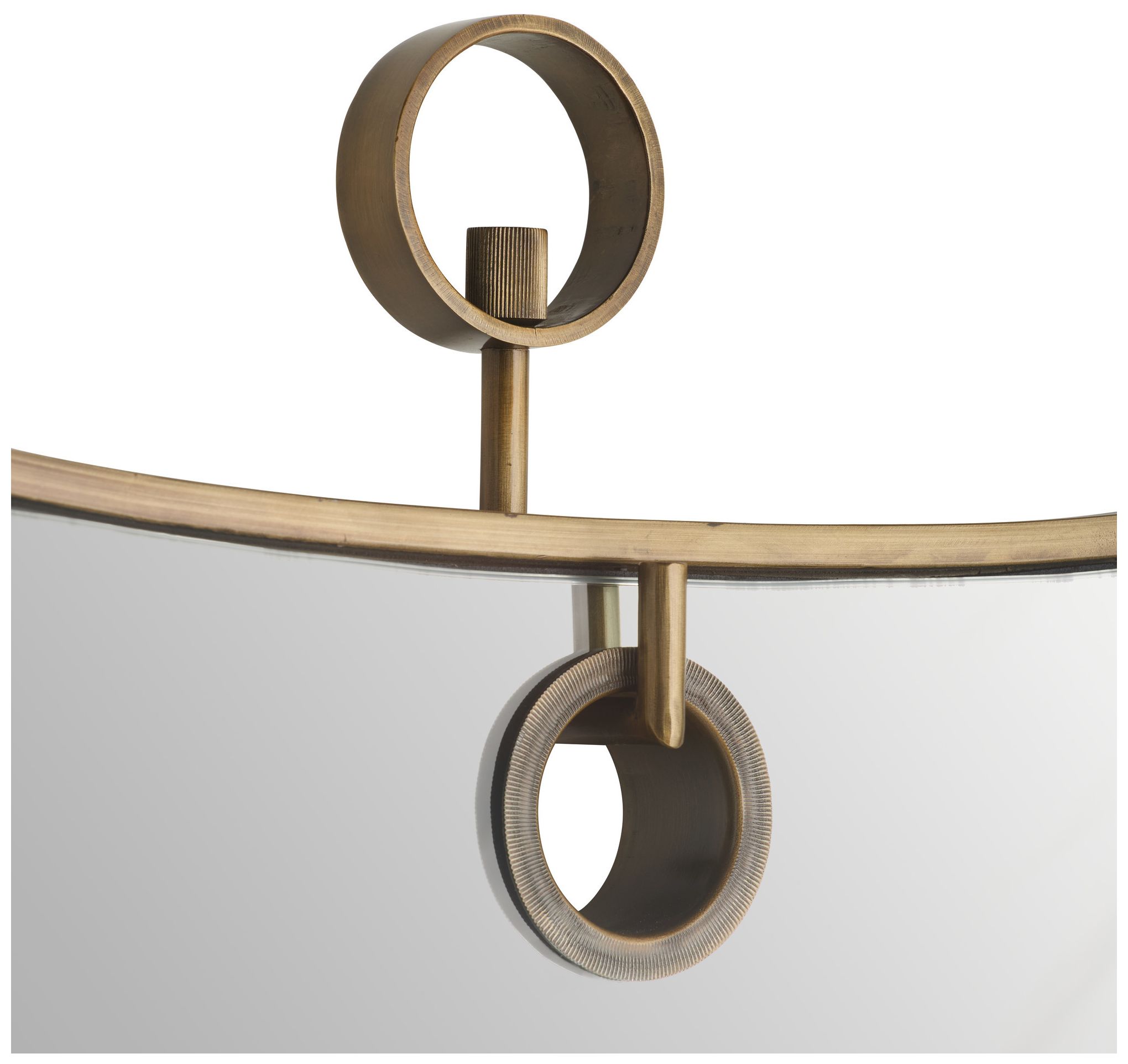 Image 5 Arteriors Lennox Iron Mirror Antique Brass more views