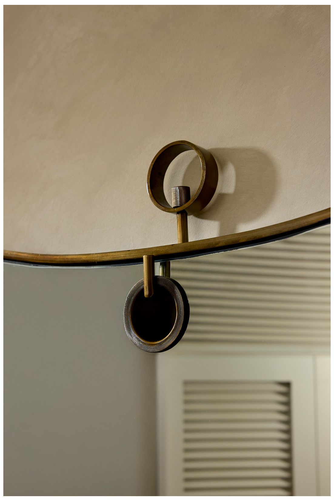Arteriors Lennox Iron Mirror Antique Brass