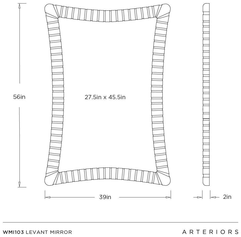 Image 5 Arteriors Levant Mirror Ebony more views