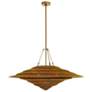 Arteriors Lexa Brass Pendant 40" Vintage Brass