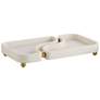 Arteriors Lily Riverstone Tray Ivory