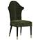 Arteriors Lincoln Suede Dining Chair Forest