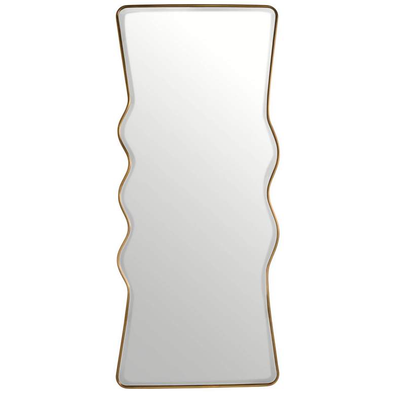 Image 1 Arteriors Liora Full Length Brass Mirror Antique Brass
