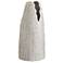 Arteriors Livia Ceramic Vase White Crackle Charcoal Wash