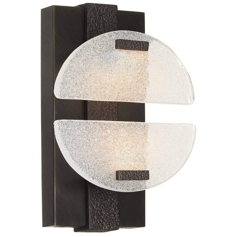 Image 1 Arteriors Logan Glass Sconce 15.5" Seedy Slump