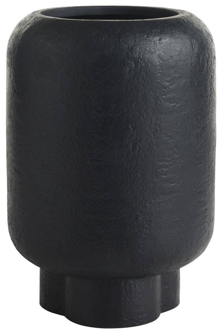 Image 2 Arteriors Lorenzo Medium Concrete Outdoor Planter Matte Black