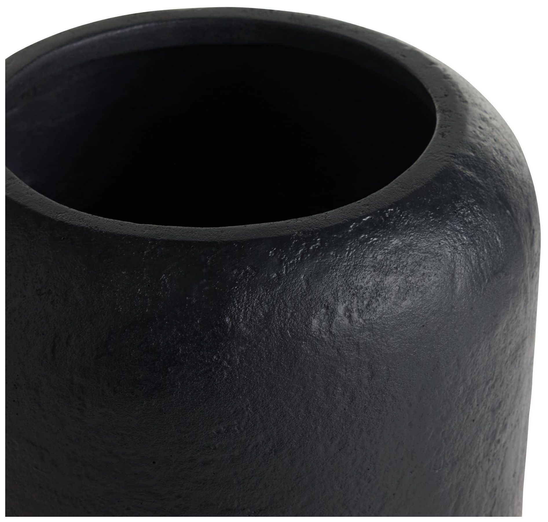 Image 4 Arteriors Lorenzo Medium Concrete Outdoor Planter Matte Black more views