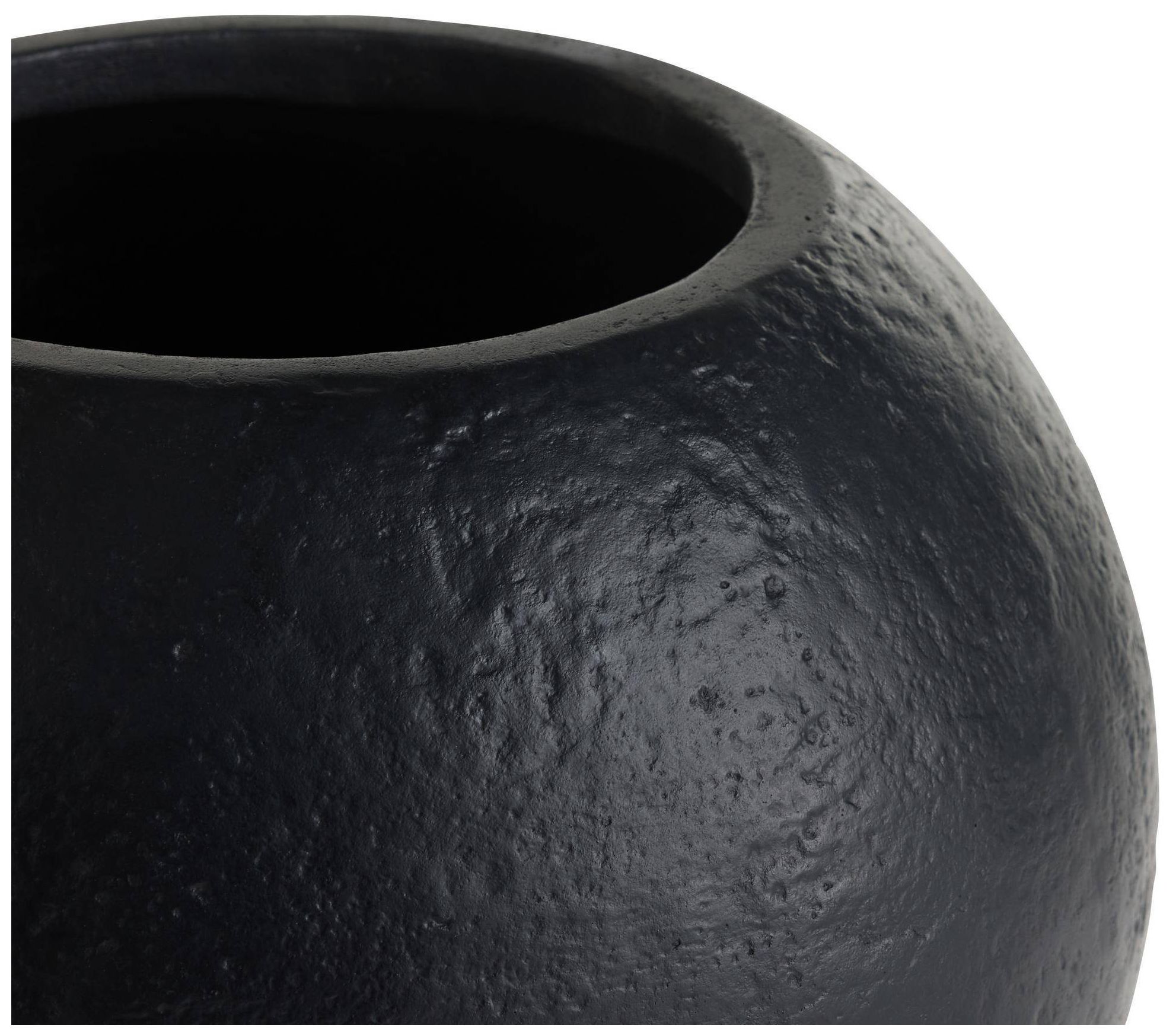Image 3 Arteriors Lorenzo Small Concrete Outdoor Planter Matte Black more views