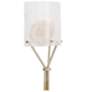 Arteriors Lucien Seeded Slump Glass Sconce 16.5" Clear