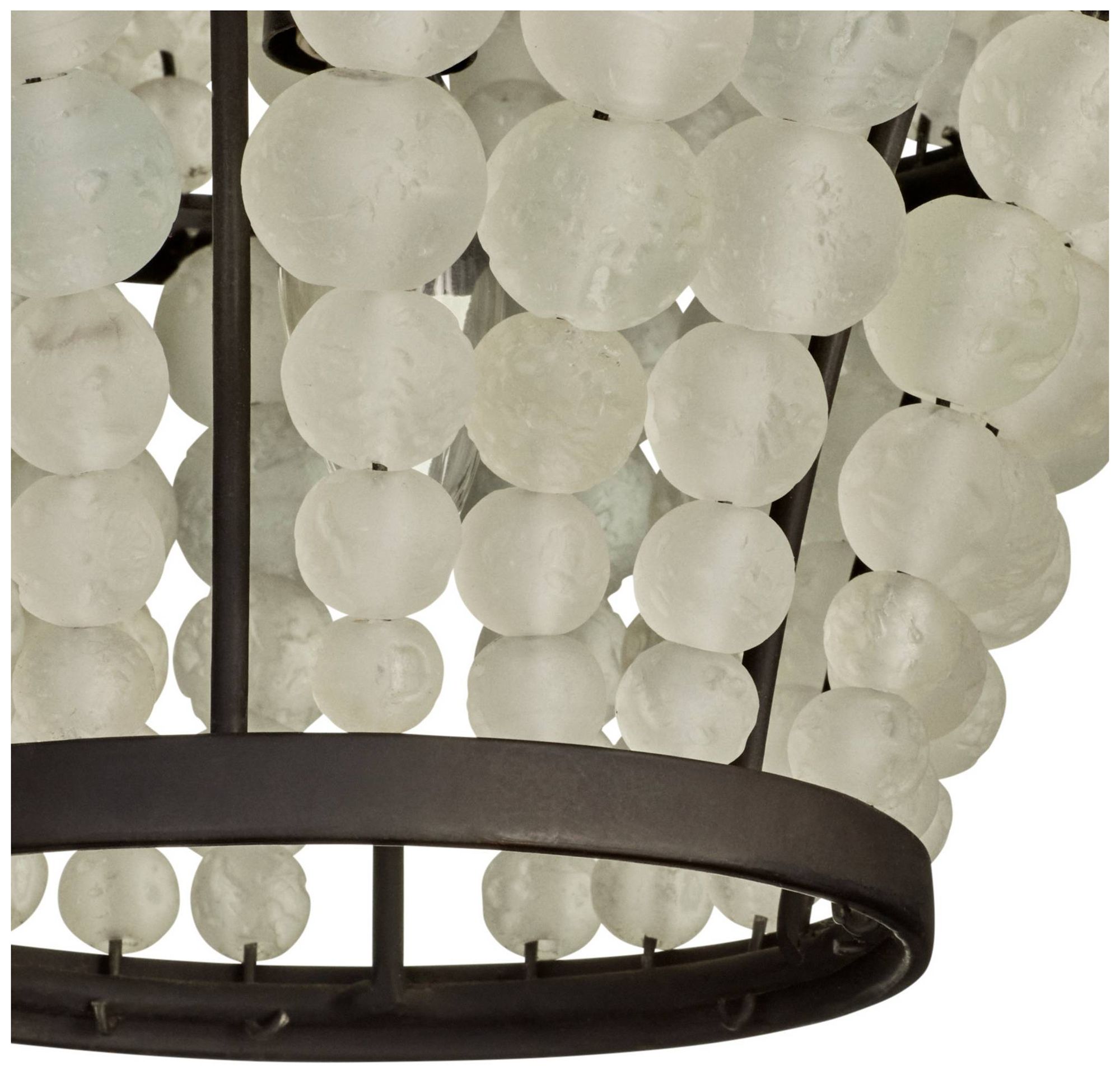 Image 6 Arteriors Lulu Beaded Chandelier 29" Bronze more views