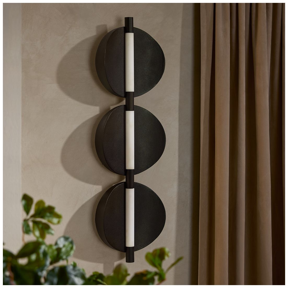 Arteriors Luna Aluminum Sconce 28" Bronze
