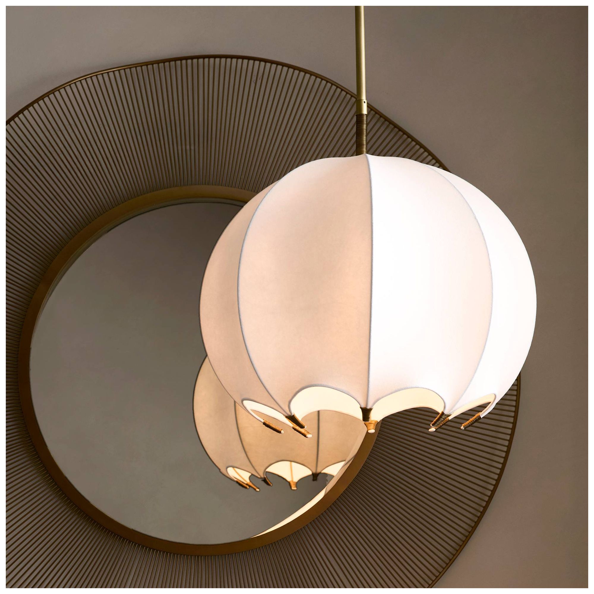 Arteriors Lunaria Pendant 24" Ivory
