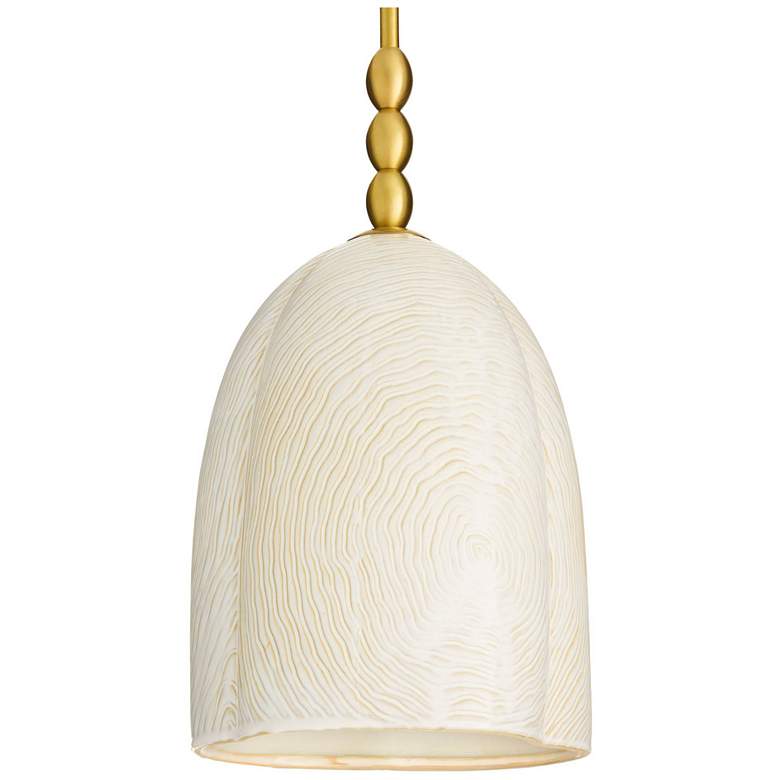 Image 1 Arteriors Lyla Ceramic Pendant 12" Whitewash