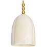 Arteriors Lyla Ceramic Pendant 12" Whitewash