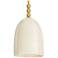 Arteriors Lyla Ceramic Pendant 12" Whitewash