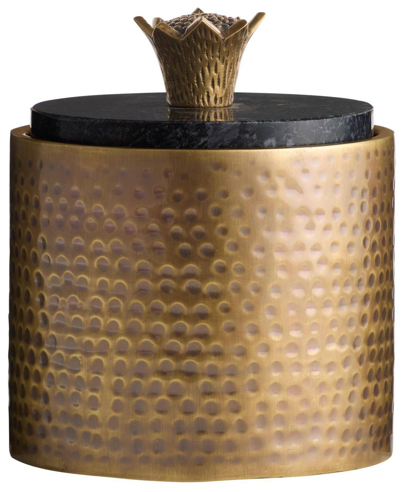 Image 2 Arteriors Mackenzie Marble Container Black