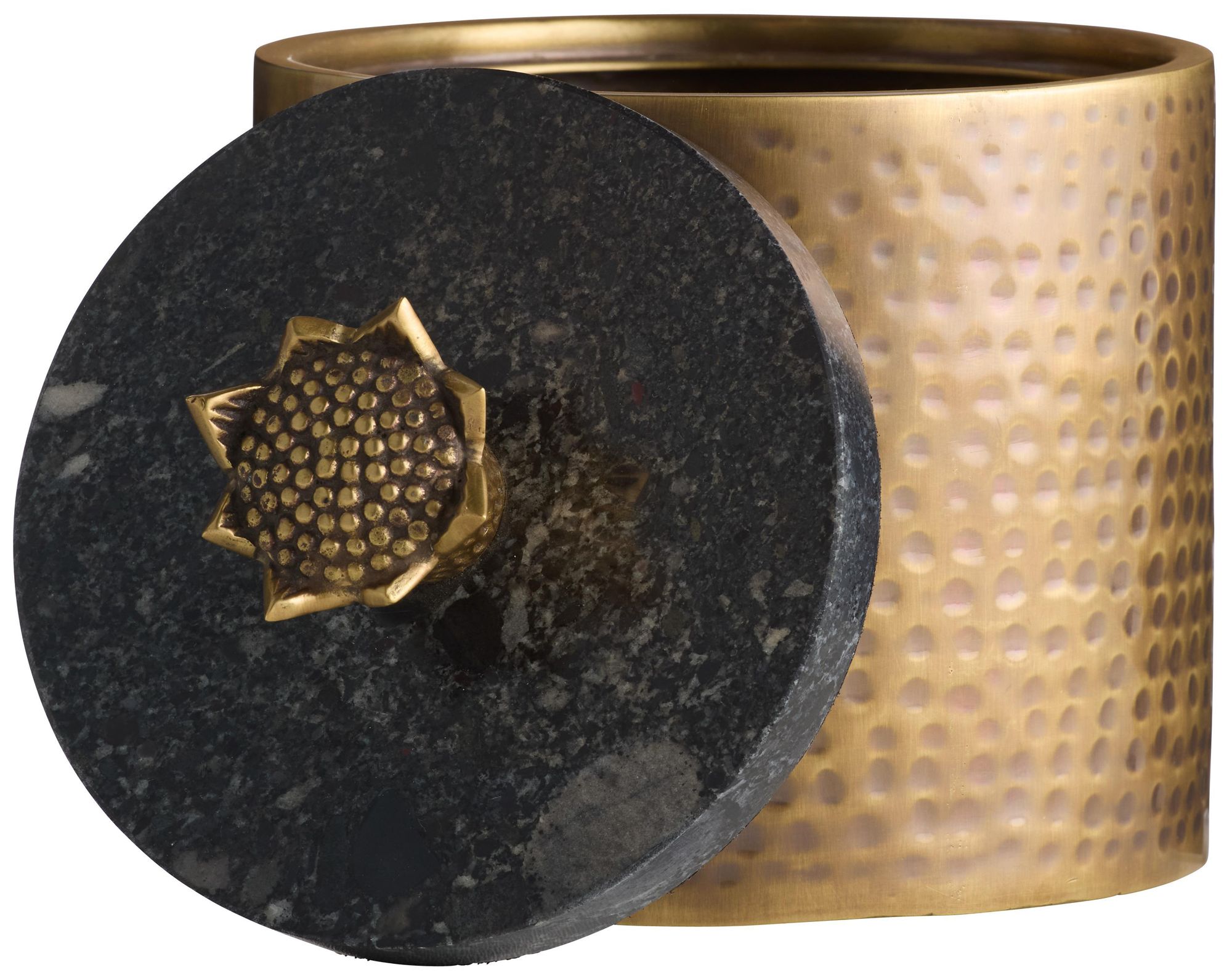 Image 3 Arteriors Mackenzie Marble Container Black more views