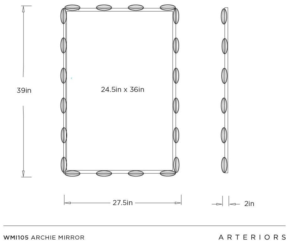 Image 6 Arteriors Makeda Mirror Smoke more views