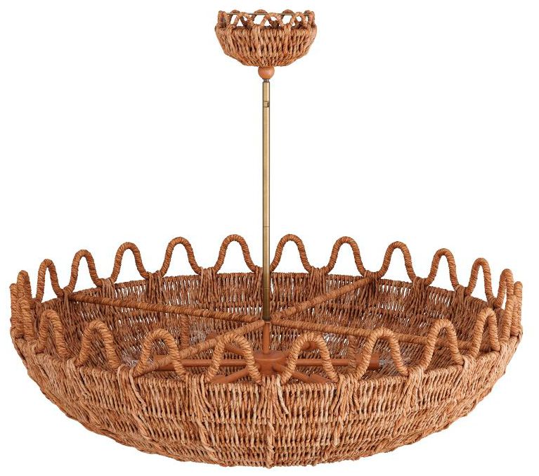Image 3 Arteriors Mar Chandelier Natural Antique Brass more views