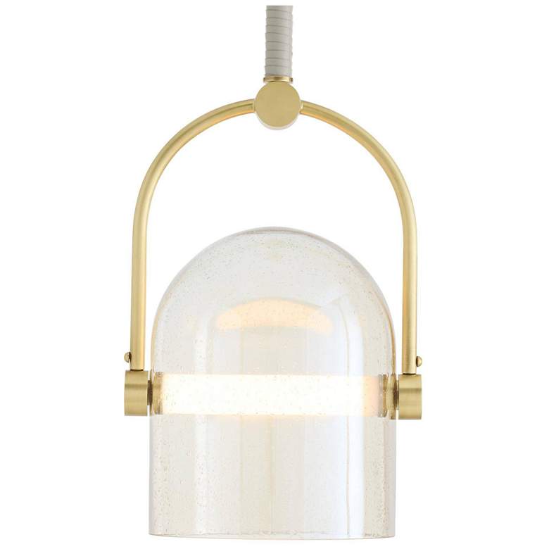 Image 1 Arteriors Marco Small Glass 10" Pendant Smoke