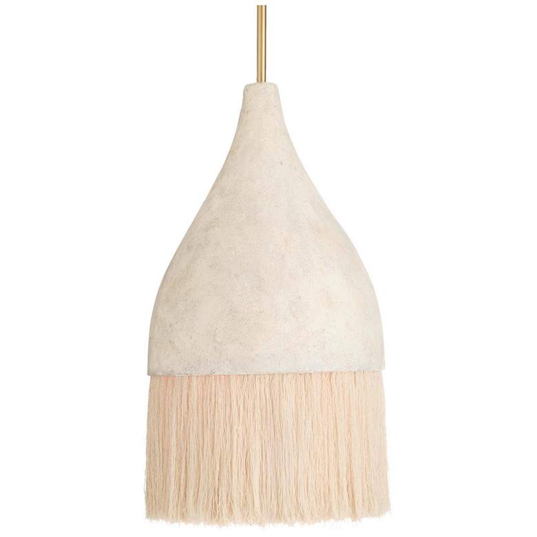 Image 1 Arteriors Marley Paper Pendant 14.5" Lime Wash