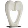 Arteriors Marlowe Glass Stone Sculpture Ivory