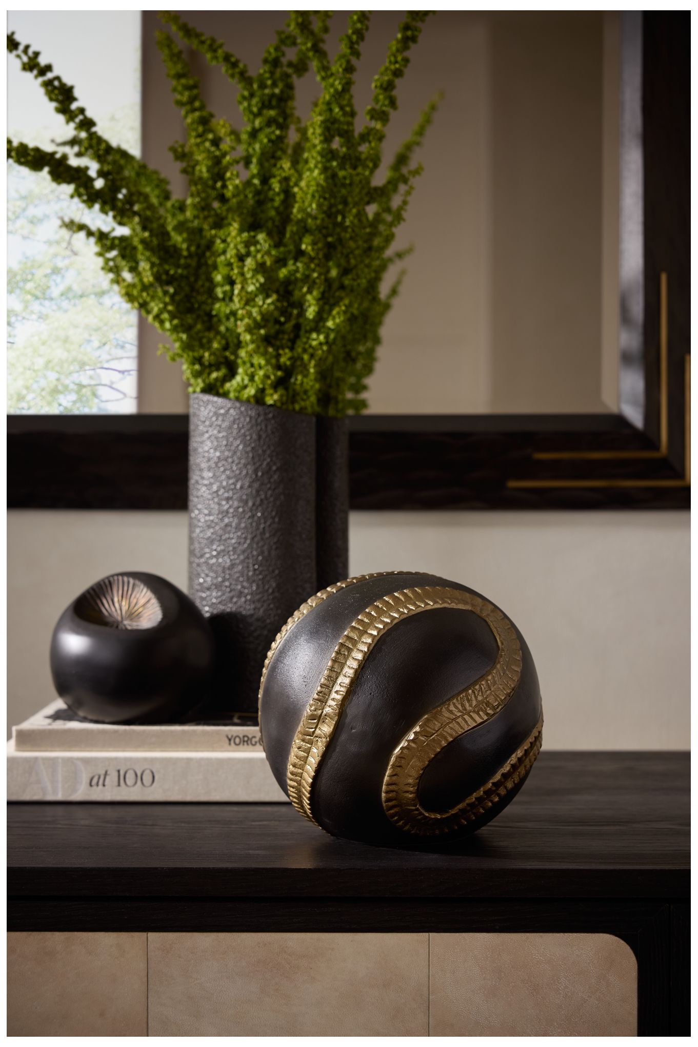 Arteriors Marnie Aluminum Sculpture Bronze &amp; Antique Brass