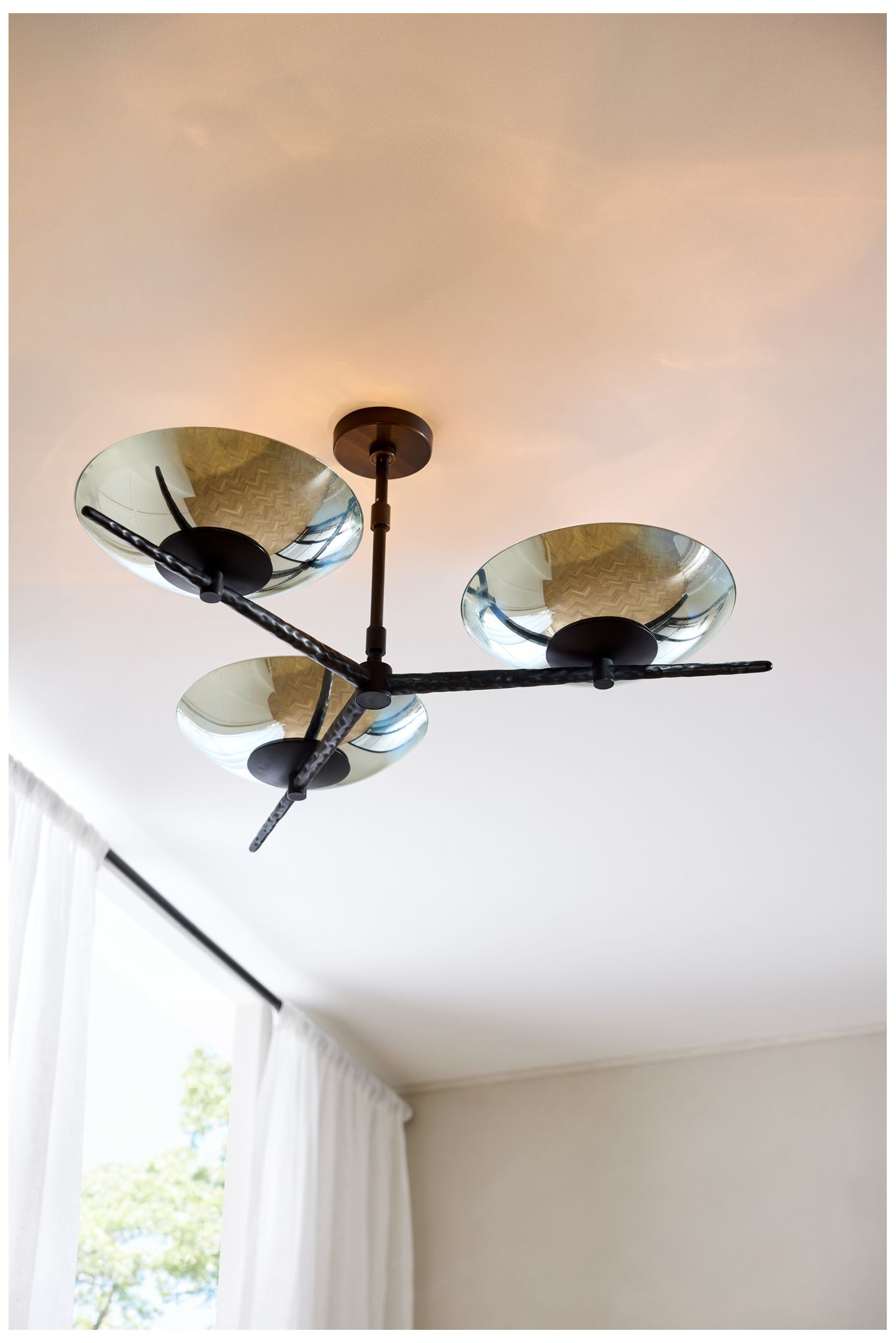 Arteriors Mason Iron Chandelier 38" Natural Iron