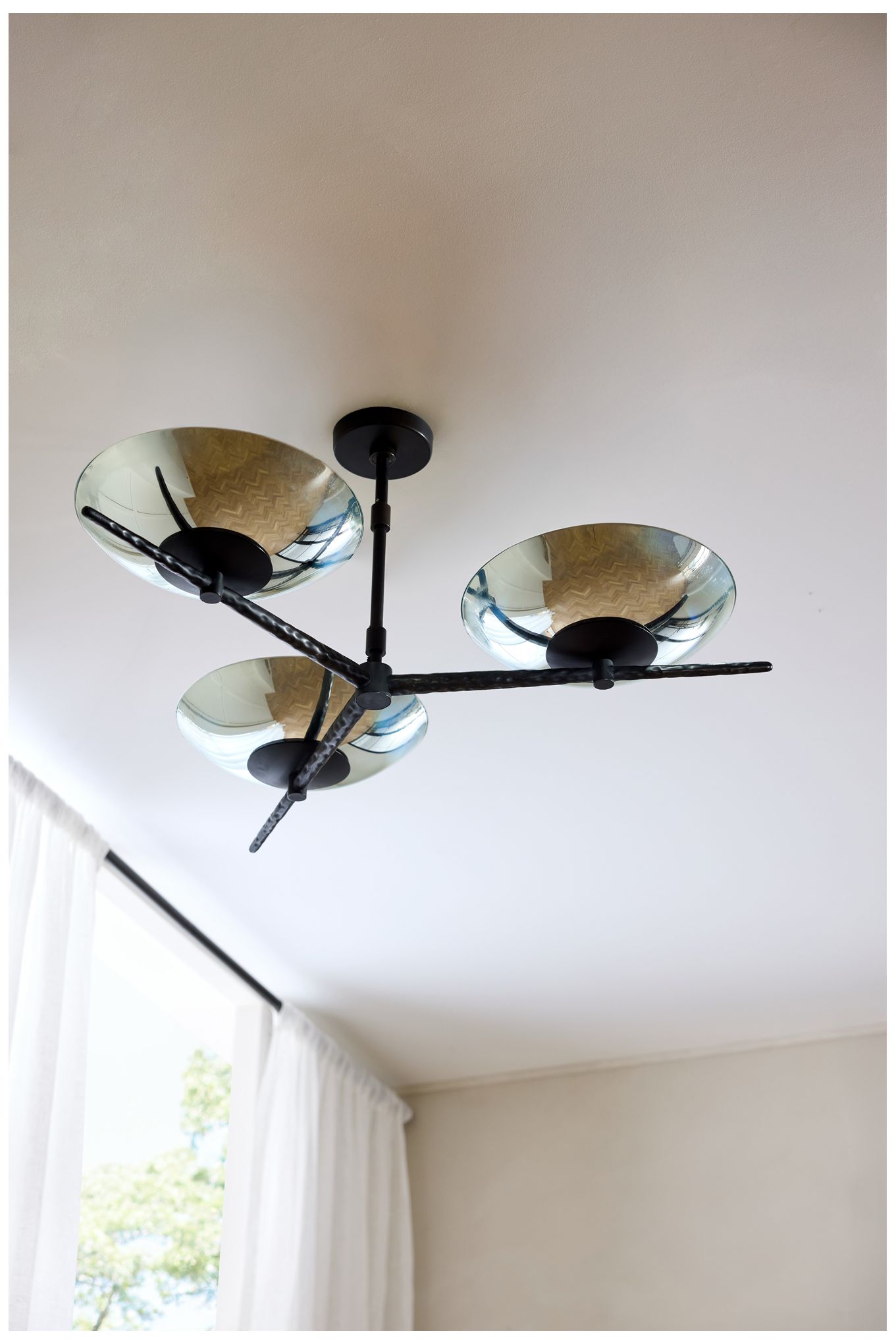 Arteriors Mason Iron Chandelier 38" Natural Iron