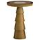 Arteriors Mathis Aluminum End Table Antique Brass