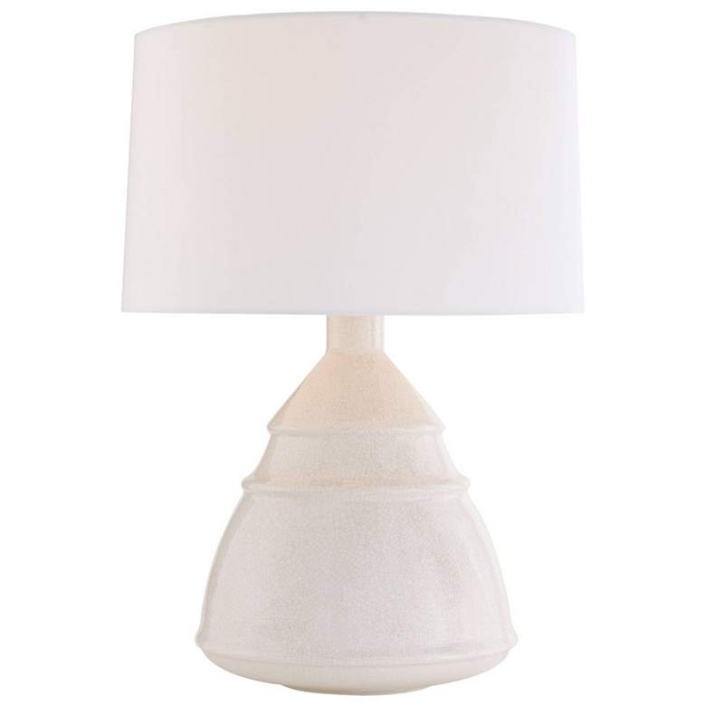 Image 1 Arteriors Matteo Ceramic Lamp Ivory Stained Crackle