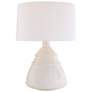 Arteriors Matteo Ceramic Lamp Ivory Stained Crackle