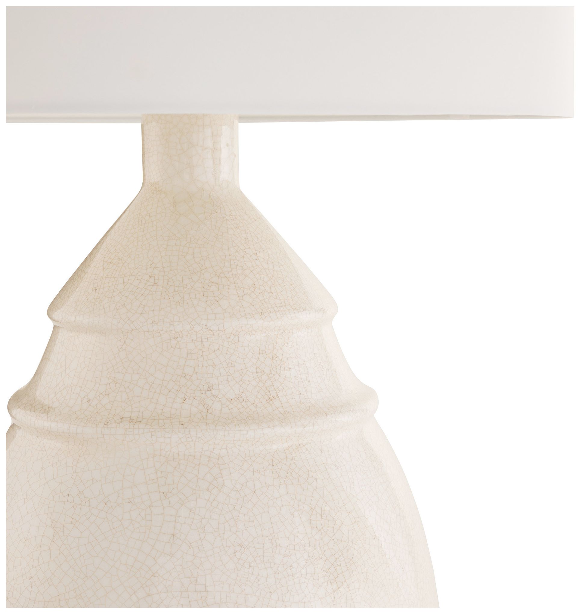 Image 3 Arteriors Matteo Ceramic Lamp Ivory Stained Crackle more views