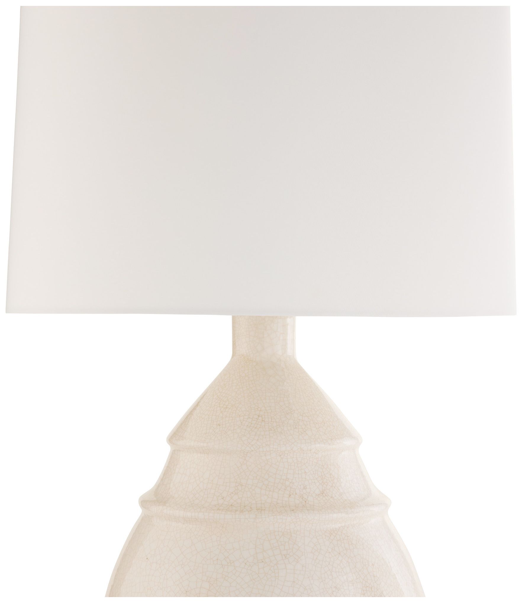 Arteriors Matteo Ceramic Lamp Ivory Stained Crackle