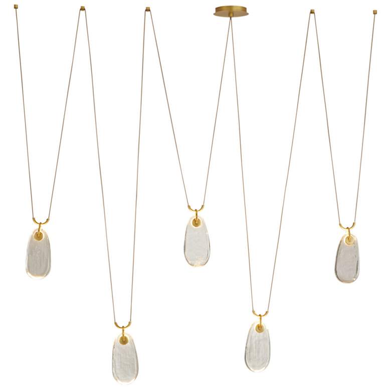 Image 1 Arteriors Melt Chandelier Antique Brass