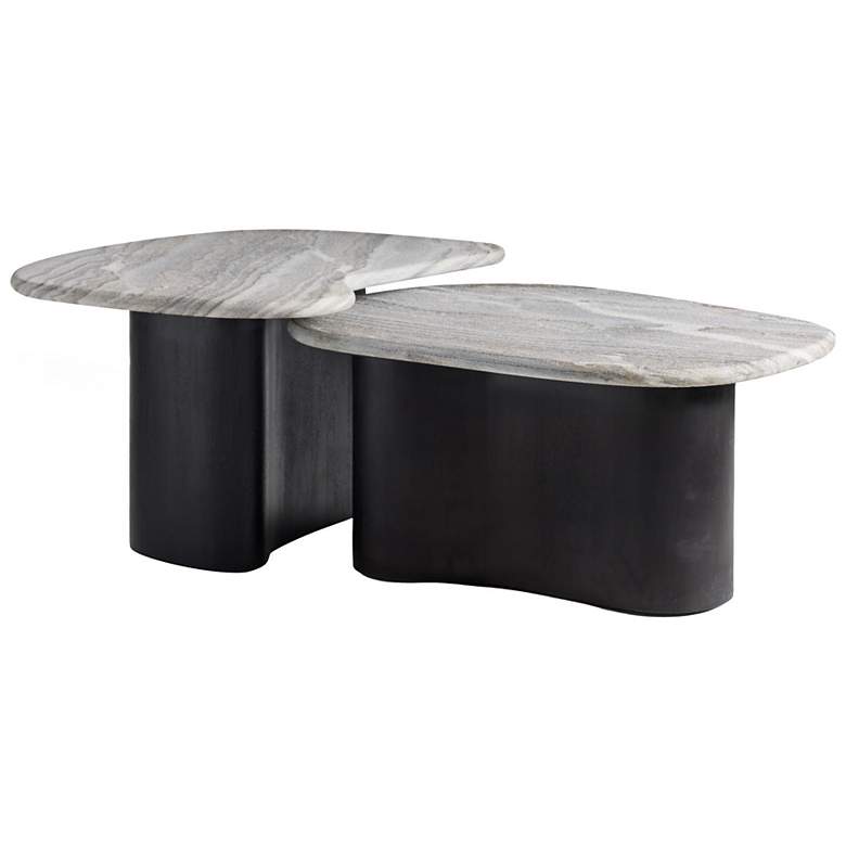 Image 2 Arteriors Melt Coffee Tables Set of 2 Ebony more views