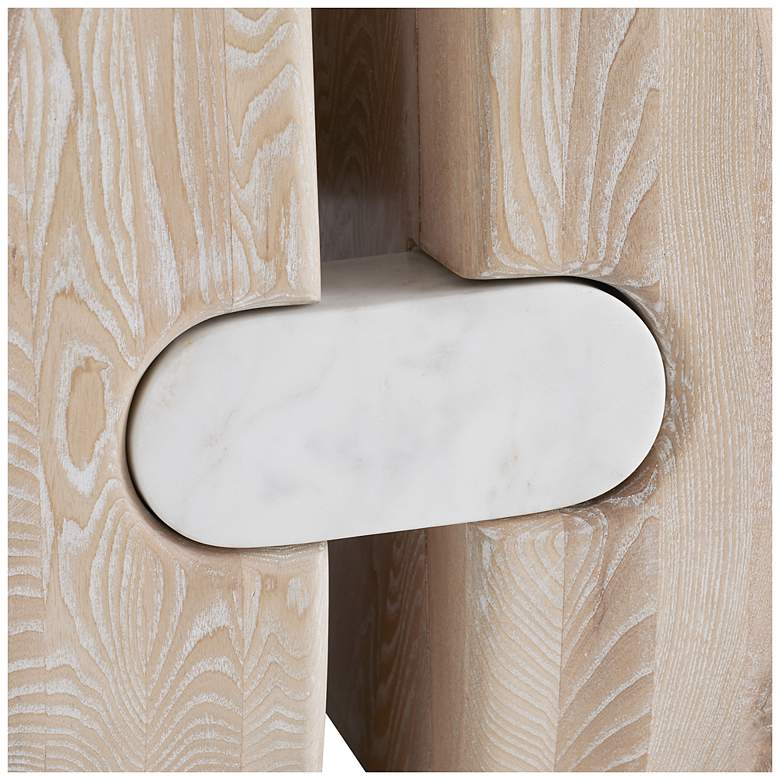 Image 2 Arteriors Melt Entry Table Cerused Natural more views