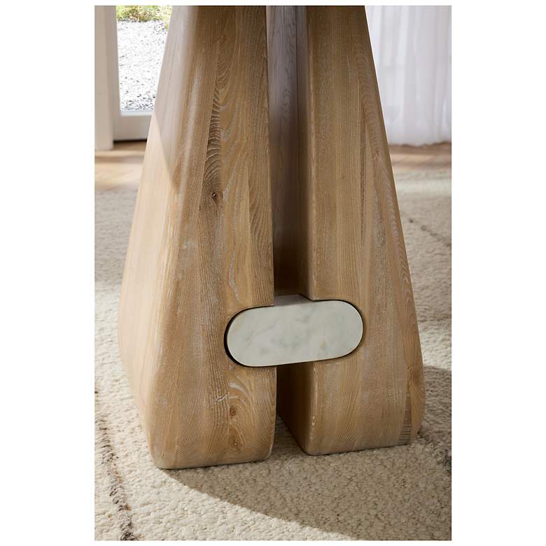 Image 6 Arteriors Melt Entry Table Cerused Natural more views