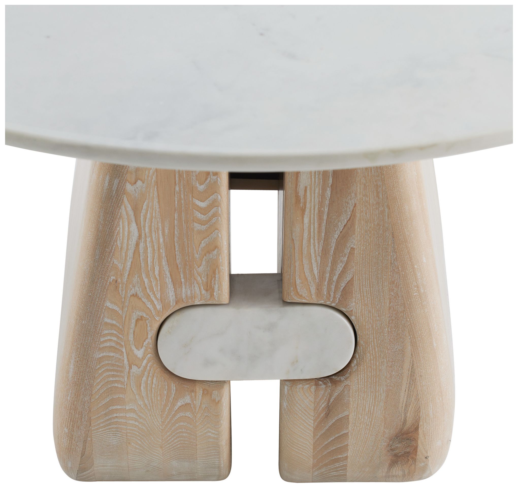 Thumbnail3 of Arteriors Melt Large Marble Dining Table White Marble more views