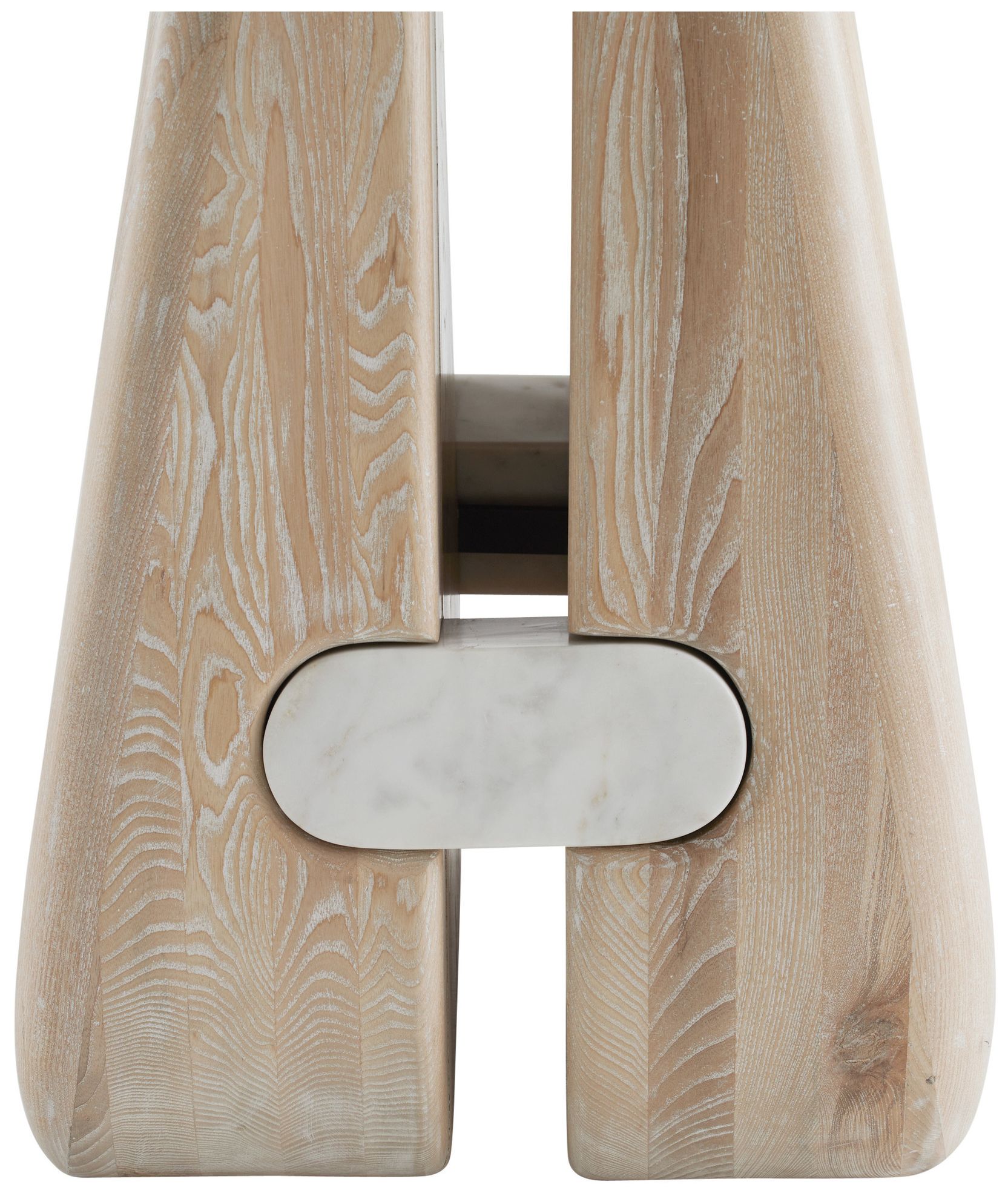 Arteriors Melt Large Marble Dining Table White Marble