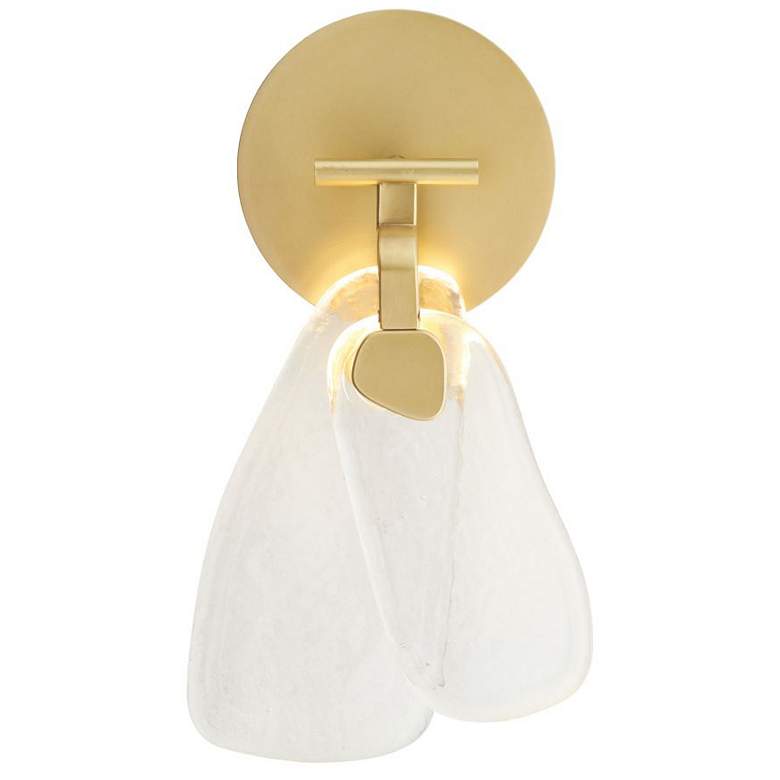 Image 4 Arteriors Melt Sconce 14" Antique Brass more views
