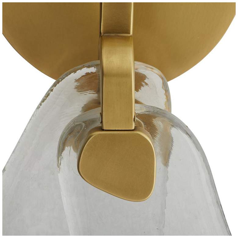 Image 7 Arteriors Melt Sconce 14" Antique Brass more views