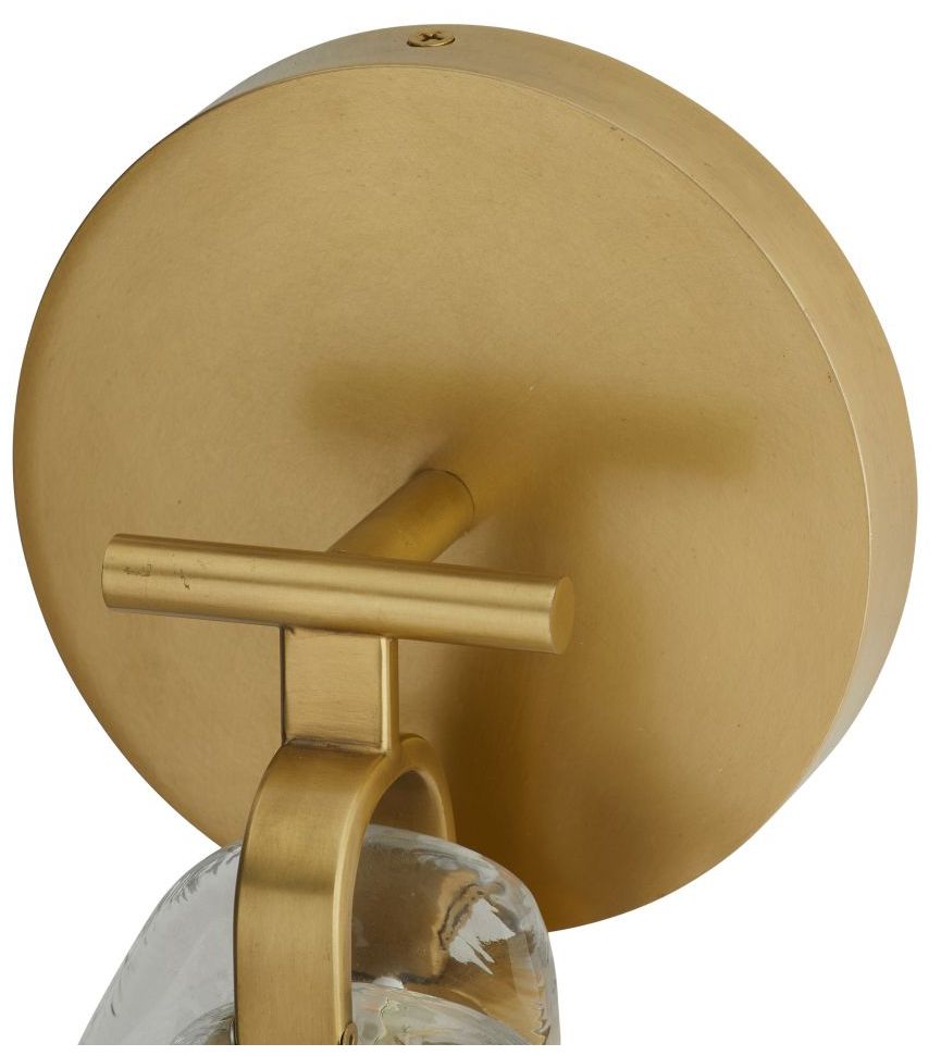 Arteriors Melt Sconce 14" Antique Brass