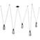 Arteriors Melt Smoke Iron Chandelier 63" English Bronze